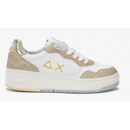 SUN68 SNEAKERS IN PELLE E...